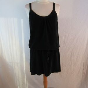 Splendid Black French Terry Dress Sz M EUC